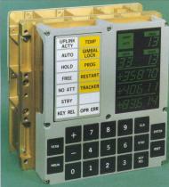 Artist's
conception of a DSKY. I don't believe that AUTO,
HOLD, and FREE were actually used in Apollo. STBY
was really PRO. Click to enlarge. Artist's
conception of a DSKY